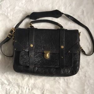 OrYany black leather brief case